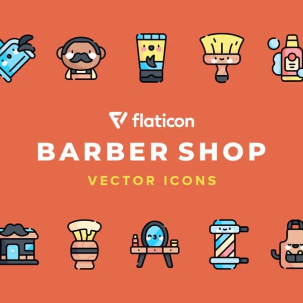 Barber Shop Vector Icons