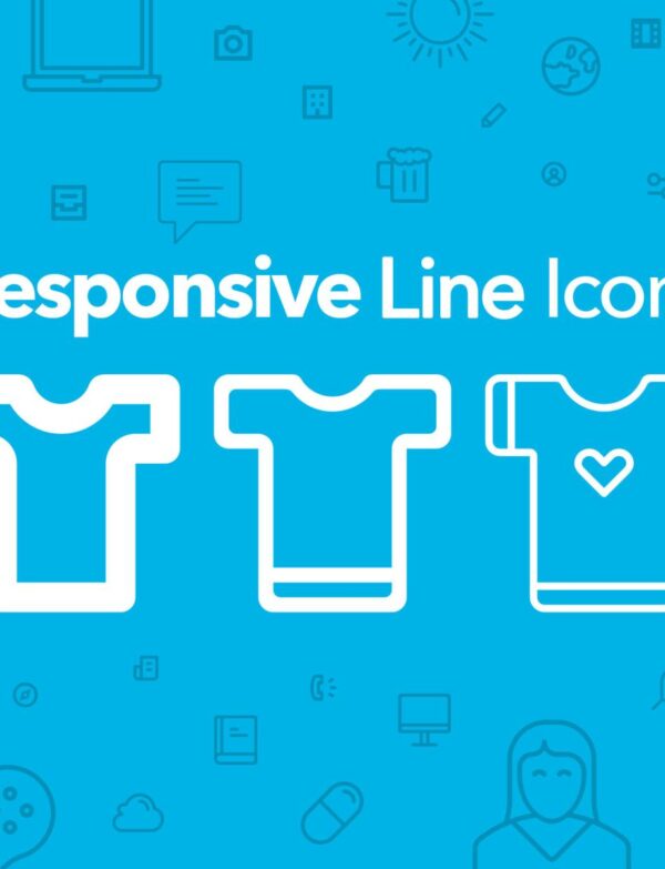100 Responsive Line Icons